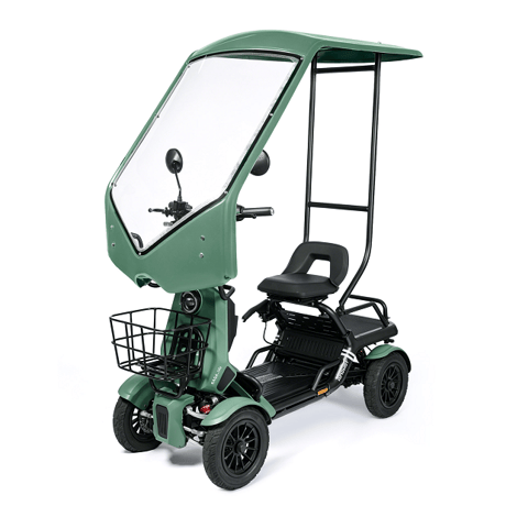 専用ルーフ付 AINOHOT SAGA life （アイノホット サガ ライフ）110ｷﾛ走行四輪 特定小型原付