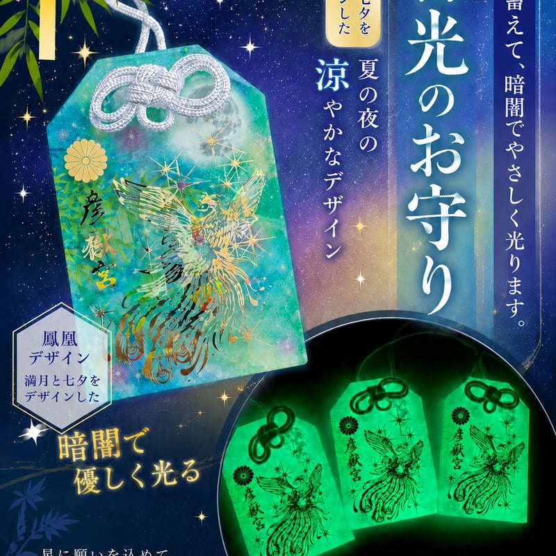 鳳凰御守＜蓄光タイプ＞ | 彦嶽宮オンライン授与所