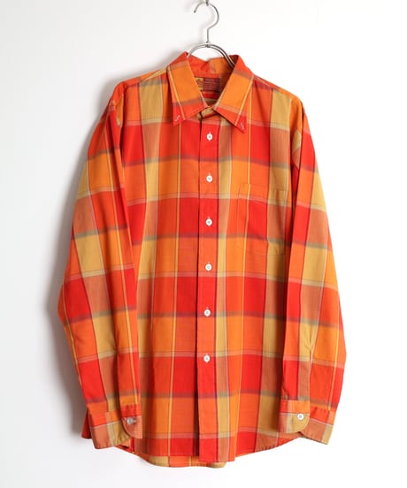 1970s "Sears KINGS ROAD" l/s checked shirt