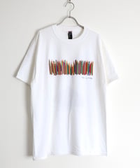 2000s "LIBERTY GRAPHICS" test sample print t-shirt -DEADSTOCK-