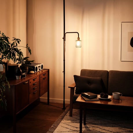 DRAW A LINE WireArmS Floorlight Set BK SET-RodC-LampSW-BK