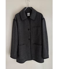 le ciel de HARRISS/ツイードハーフコート