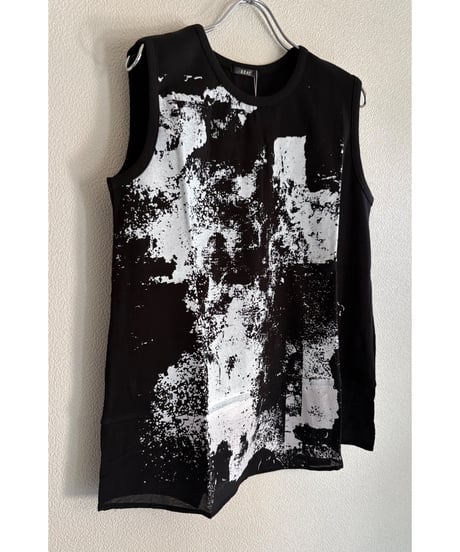 RÉAC/ テレココンビプリントタンクトップ
