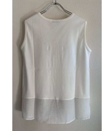 RÉAC/ テレココンビプリントタンクトップ
