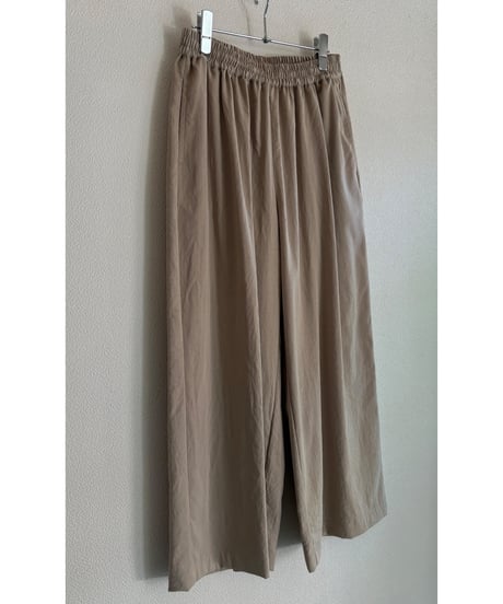 RÉAC/ ピーチスキンワイドパンツ