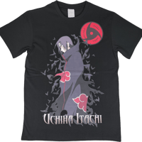 NARUTO　うちはイタチ　 Tシャツ　ブラック