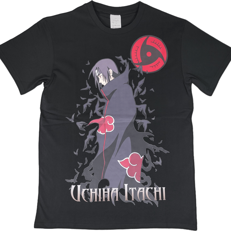 H*B様 NARUTOシャツ「Tシャツ」　イタチ999 NARUTO うちはイタチ Tシャツ ブラック | LIM-SHOP
