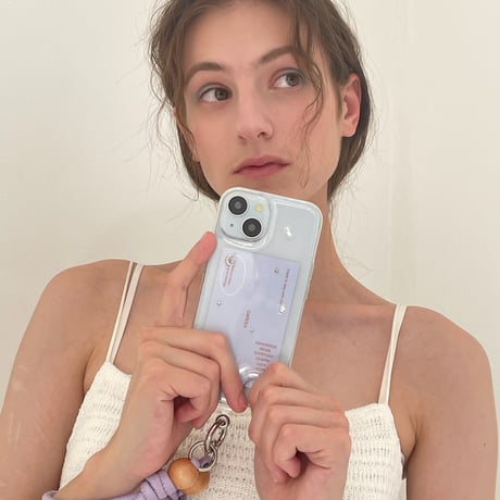 【予約商品】 aqua / silver / phone case
