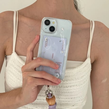 【予約商品】 aqua / silver / phone case
