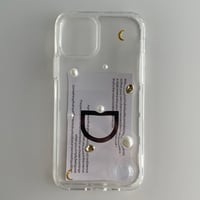 【予約商品】clear pearl / gold / phone case