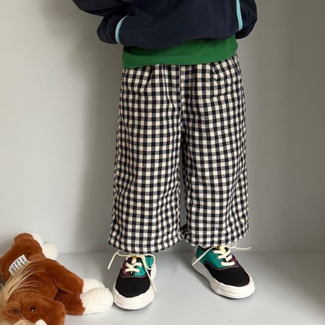 con_/10. Padded Check Pants 1(66-77CM)-4(97-107CM)