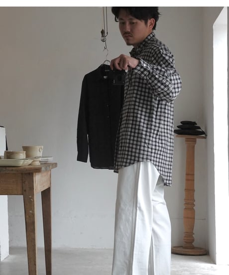 BAUTH / COTTON SILK CHECK SHIRTS