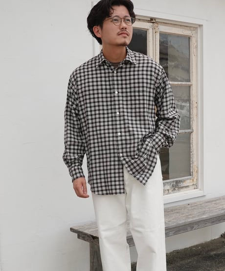 BAUTH / COTTON SILK CHECK SHIRTS
