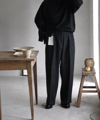 BAUTH / WOOL 2TUCK TROUSERS