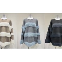 [予約販売] CYAN  TOKYO シアントーキョー　ロールフィニッシュシャギーボーダー　607540