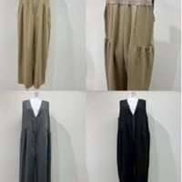 [予約販売] CYAN  TOKYO シアントーキョー　シャギーコンビパッチギャザーサロペ　607528