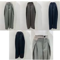 [予約販売] CYAN  TOKYO シアントーキョー　タックベルトウーリーワイド　607531
