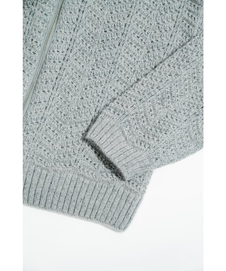 ENCOMING KNITTED MOHAIR HOODIE