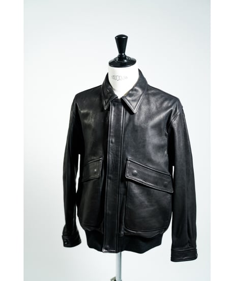 ULTERIOR CALF LEATHER FLIGHT JKT