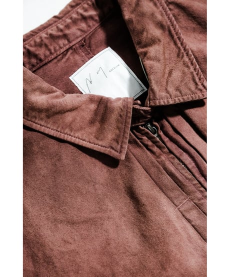 ANCELLM AGING DENIM TUCK JACKET