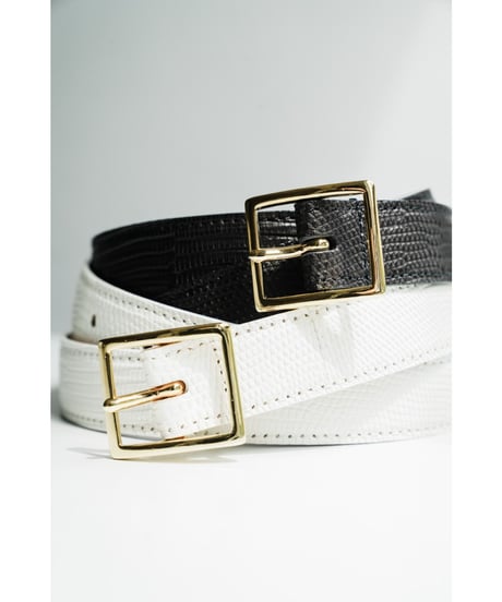BISOWN LIZARD CLASSIC SQURARE BELT