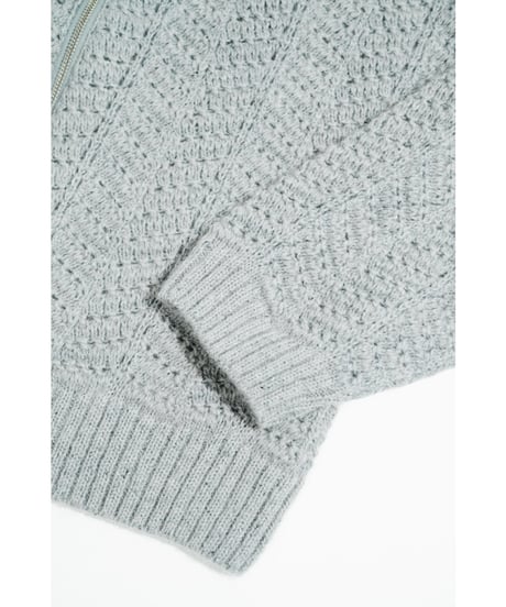 ENCOMING KNITTED MOHAIR HOODIE