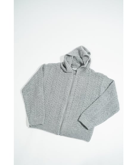 ENCOMING KNITTED MOHAIR HOODIE