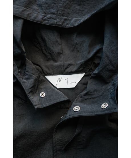 ANCELLM WRINKLED NYLON OVER HOODIE
