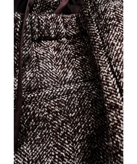BISOWN LOOP TWEED EASY WIDE PANTS