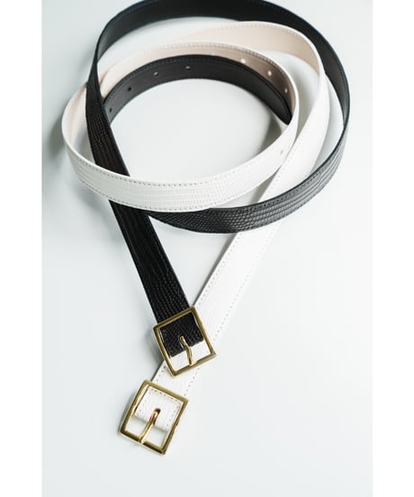 BISOWN LIZARD CLASSIC SQURARE BELT