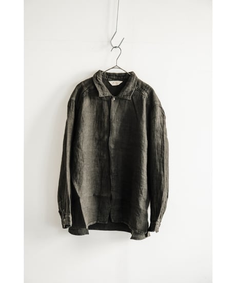 ANCELLM AGING LINEN CROSS - LINE SHIRT