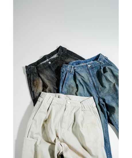ANCELLM DENIM PAINTER PANTS