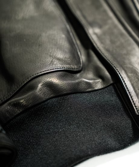 ULTERIOR CALF LEATHER FLIGHT JKT