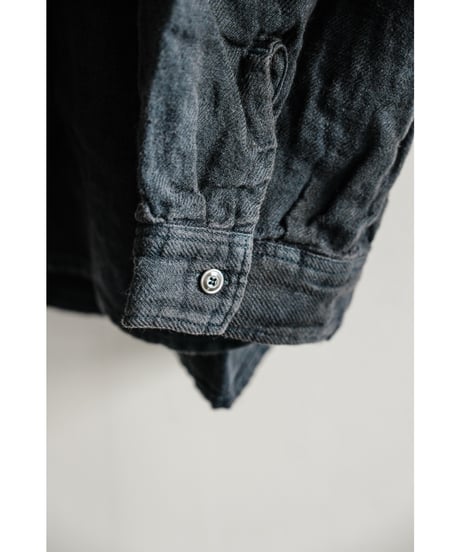 ANCELLM AGING LINEN CROSS - LINE SHIRT