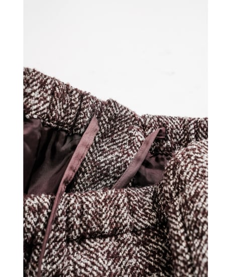 BISOWN LOOP TWEED EASY WIDE PANTS