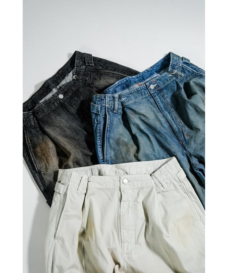 ANCELLM DENIM PAINTER PANTS