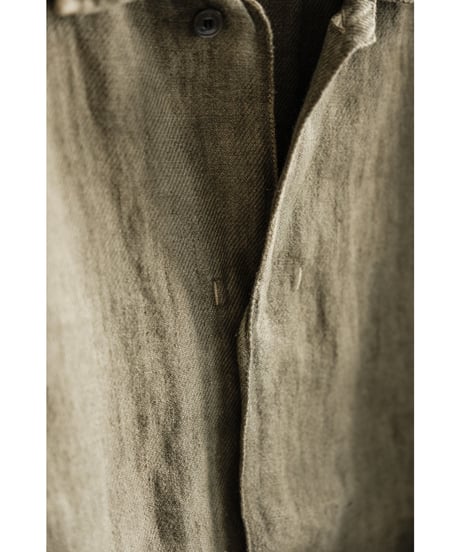 ANCELLM AGING LINEN CROSS - LINE SHIRT