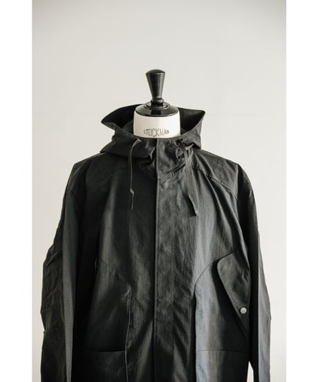 ANCELLM WRINKLED NYLON OVER HOODIE