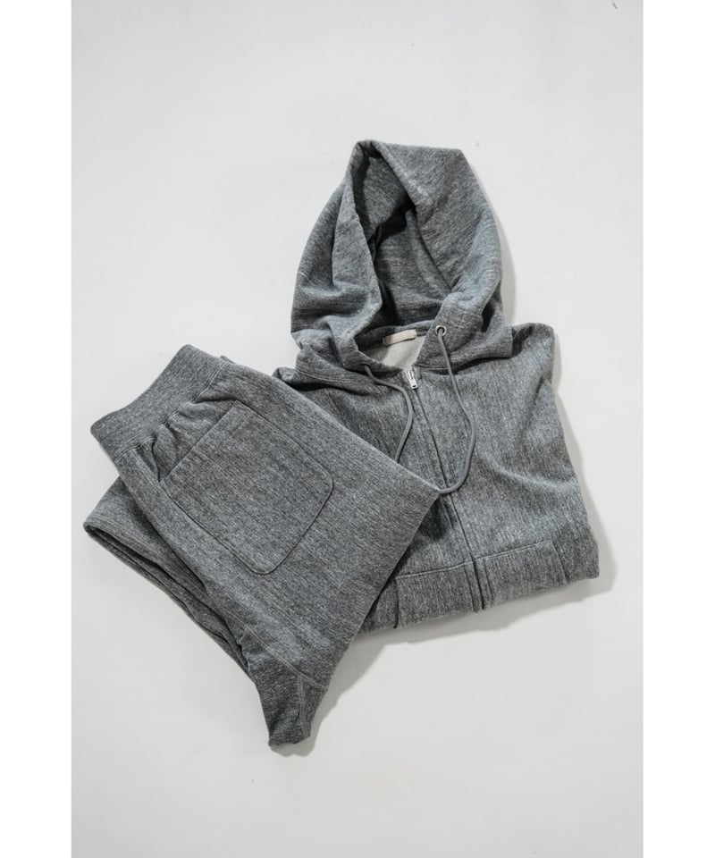 ULTERIOR FADED SILKY TERRY RW ZIP UP PARKA | Mu