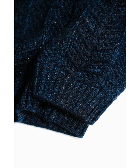 ENCOMING KNITTED MOHAIR HOODIE
