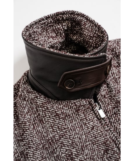 BISOWN LOOP TWEED SEAM POCKET BLOUSON