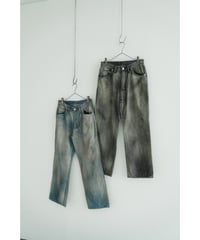 ANCELLM SHOE-CUT DENIM PANTS