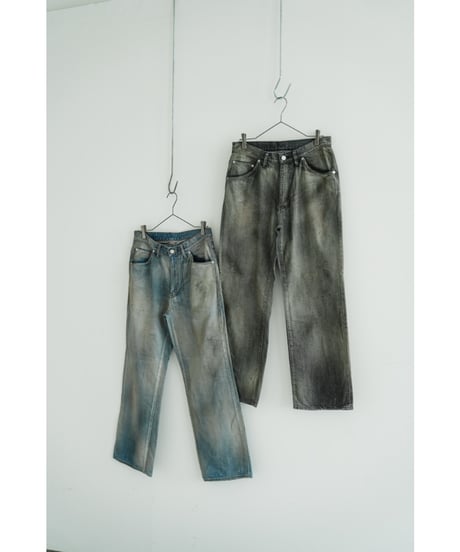 ANCELLM SHOE-CUT DENIM PANTS