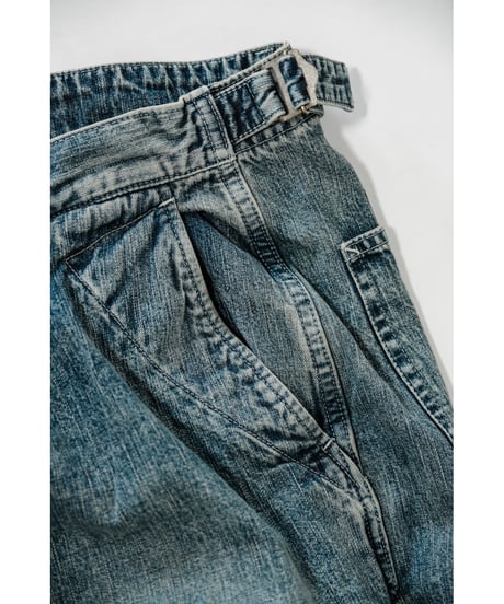ULTERIOR FADED LIGHT DENIM WORK PANTS