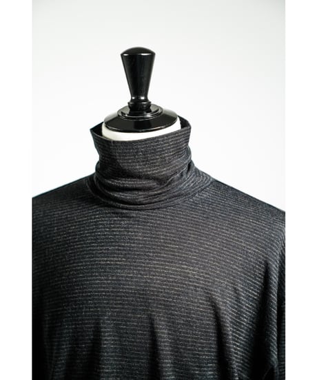 ULTERIOR SUPER FINE WOOL COTTON TURTLE-NECK TOP