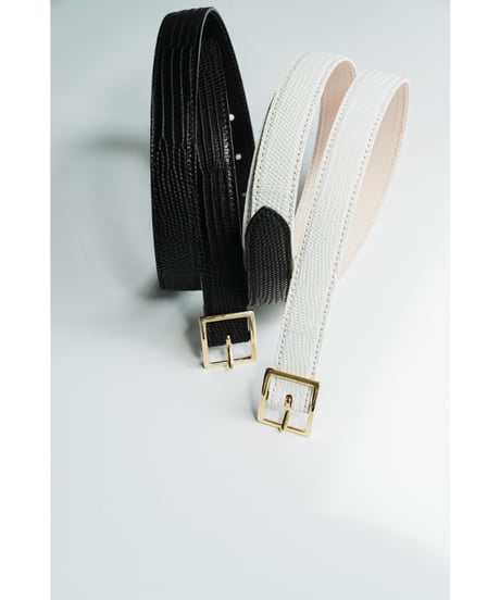 BISOWN LIZARD CLASSIC SQURARE BELT