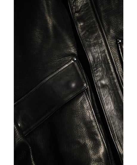 ULTERIOR CALF LEATHER FLIGHT JKT