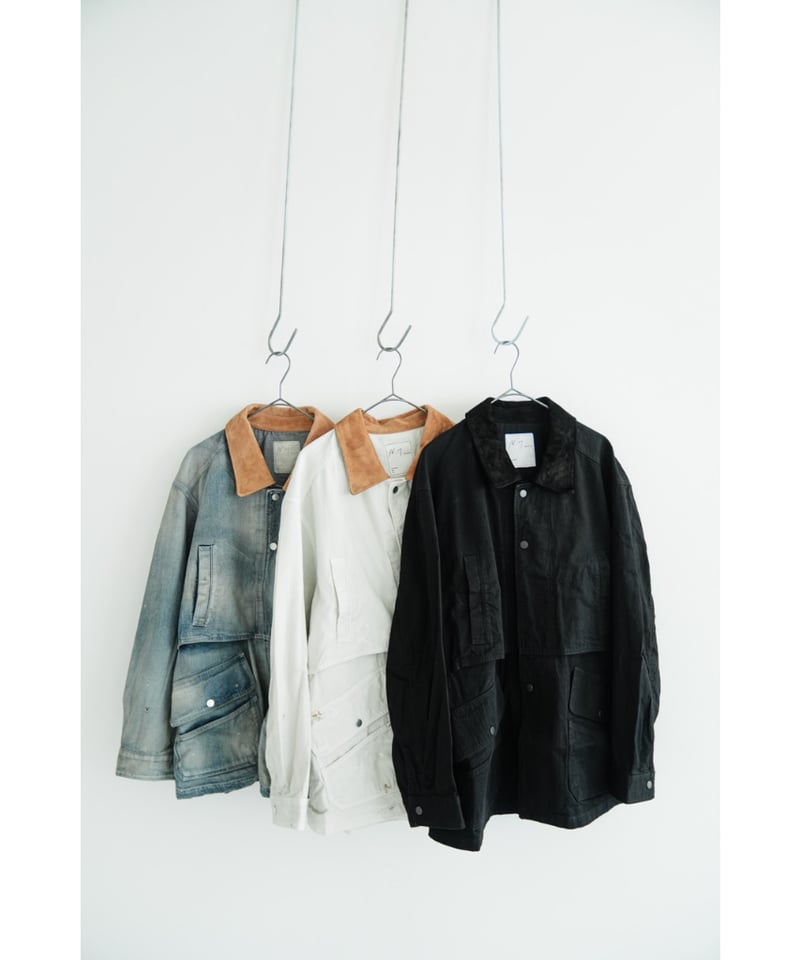 ANCELLM AGING DENIM HALF JACKET | MusterWerk Sud.