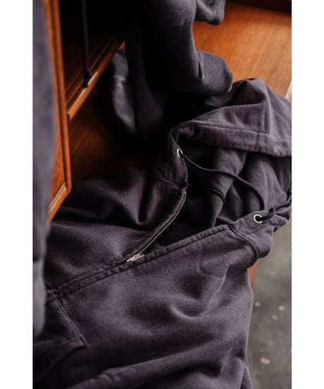 ULTERIOR "Exclusive" FADED SILKY TERRY RW ZIP UP PARKA