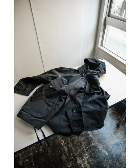 ANCELLM WRINKLED NYLON OVER HOODIE